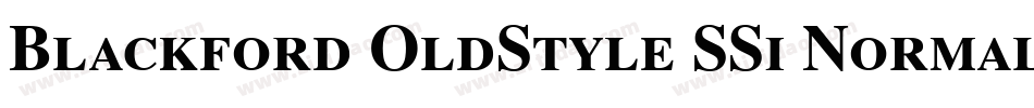 Blackford OldStyle SSi Normal字体转换